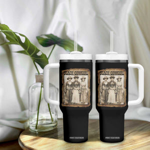 Black Cowgirl Pride Tumbler With Handle Western Black History Month Gift TS12 Print Your Wear