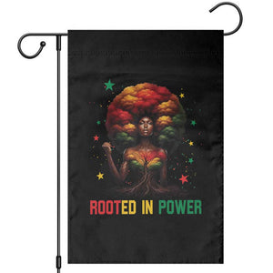 Melanin Queen Rooted In Power Garden Flag African American Afro Tree Of Life TS12 Black Print Your Wear