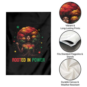 Melanin Queen Rooted In Power Garden Flag African American Afro Tree Of Life TS12 Print Your Wear