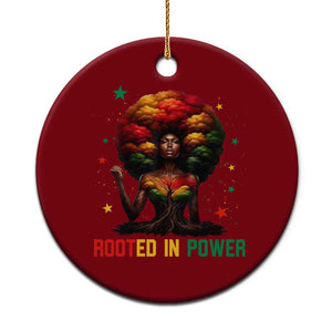 Melanin Queen Rooted In Power Ceramic Ornament African American Afro Tree Of Life TS12 1pc Red Print Your Wear
