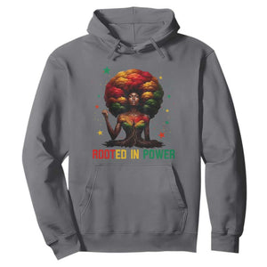 Melanin Queen Rooted In Power Hoodie African American Afro Tree Of Life TS12 Charcoal Print Your Wear