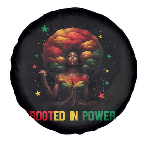 Melanin Queen Rooted In Power Spare Tire Cover African American Afro Tree Of Life TS12 Print Your Wear