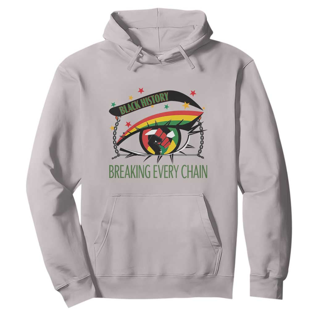 Breaking Every Chain Hoodie Black History Month Freedom Gift TS12 Ice Gray Print Your Wear
