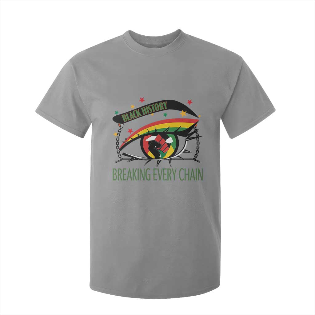 Breaking Every Chain T Shirt For Kid Black History Month Freedom Gift TS12 Sport Gray Print Your Wear