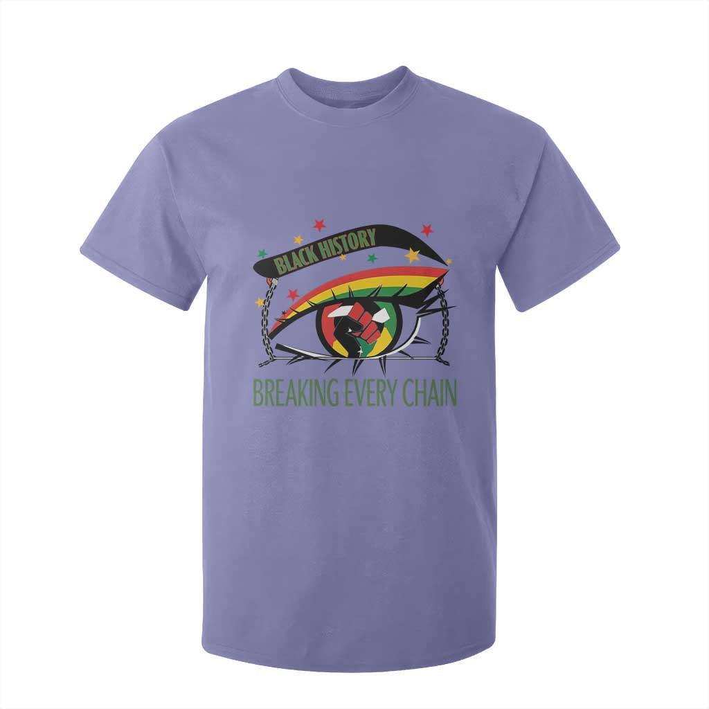 Breaking Every Chain T Shirt For Kid Black History Month Freedom Gift TS12 Violet Print Your Wear