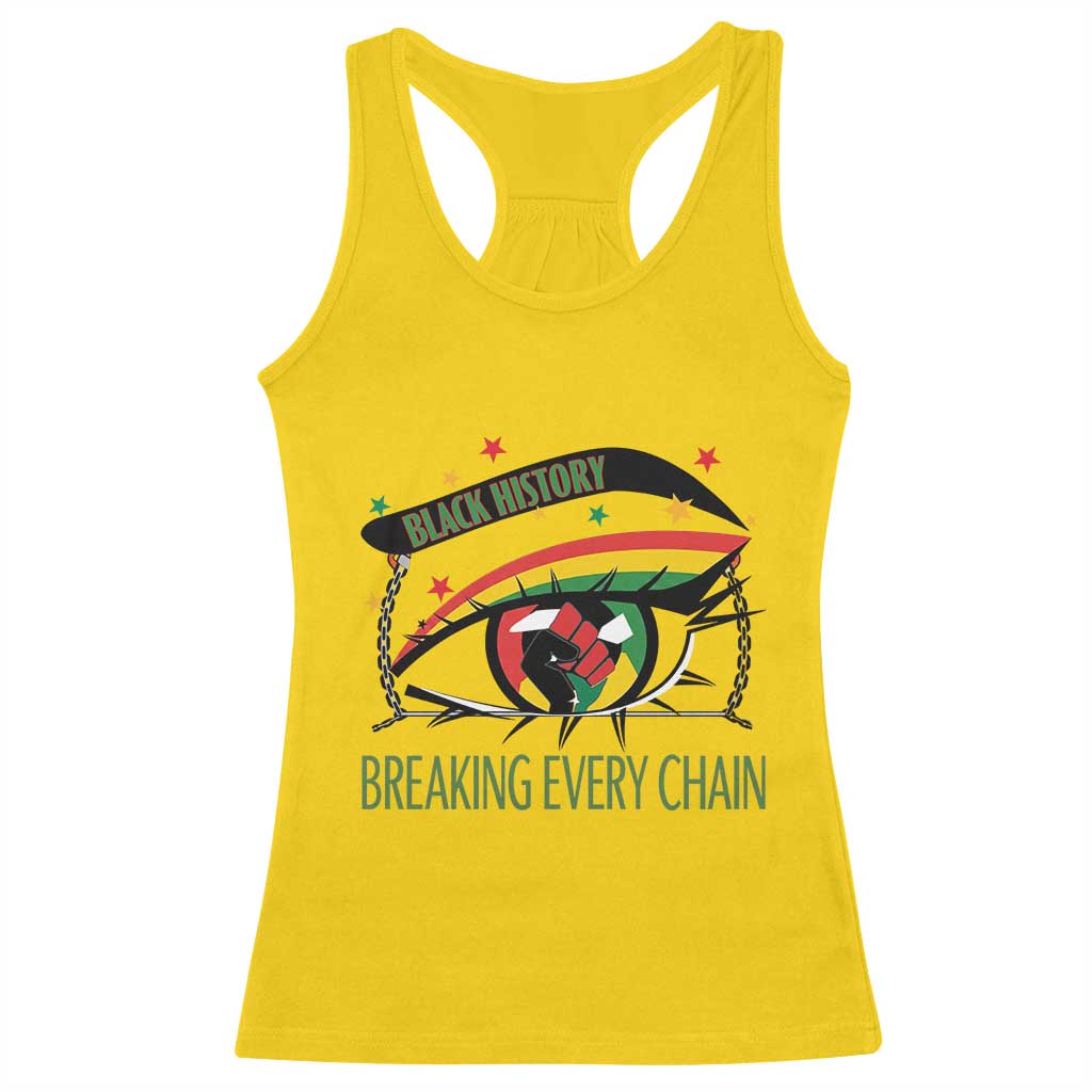 Breaking Every Chain Racerback Tank Top Black History Month Freedom Gift TS12 Daisy Print Your Wear