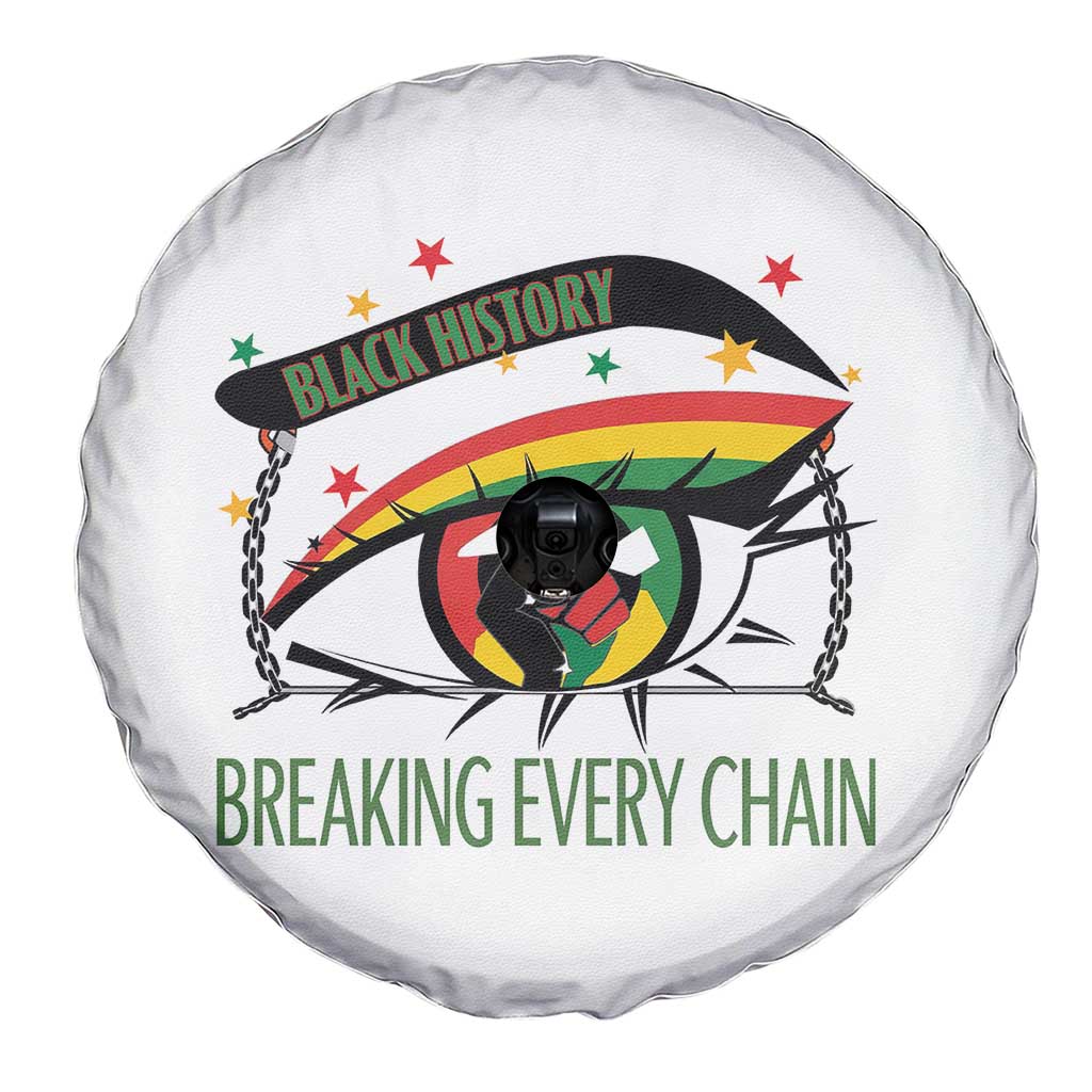 Breaking Every Chain Spare Tire Cover Black History Month Freedom Gift TS12 Print Your Wear