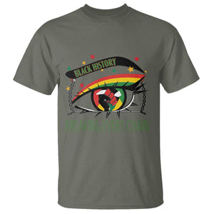Breaking Every Chain T Shirt Black History Month Freedom Gift TS12 Military Green Print Your Wear