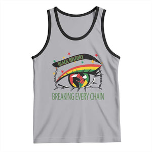 Breaking Every Chain Tank Top Black History Month Freedom Gift TS12 Athletic Heather Black Print Your Wear