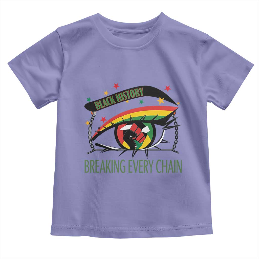 Breaking Every Chain Toddler T Shirt Black History Month Freedom Gift TS12 Violet Print Your Wear