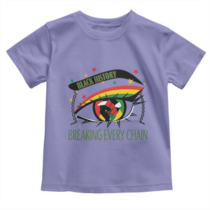 Breaking Every Chain Toddler T Shirt Black History Month Freedom Gift TS12 Violet Print Your Wear