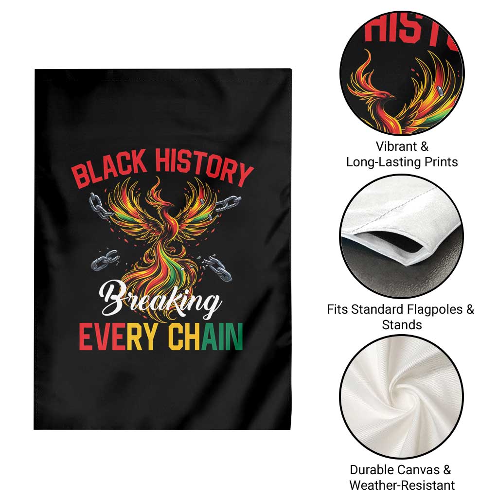 Phoenix Rising Breaking Every Chain Garden Flag Black History Month Freedom Gift TS12 Print Your Wear