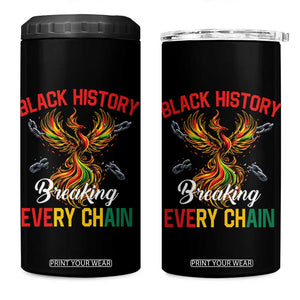 Phoenix Rising Breaking Every Chain 4 in 1 Can Cooler Tumbler Black History Month Freedom Gift TS12 One Size: 16 oz Black Print Your Wear