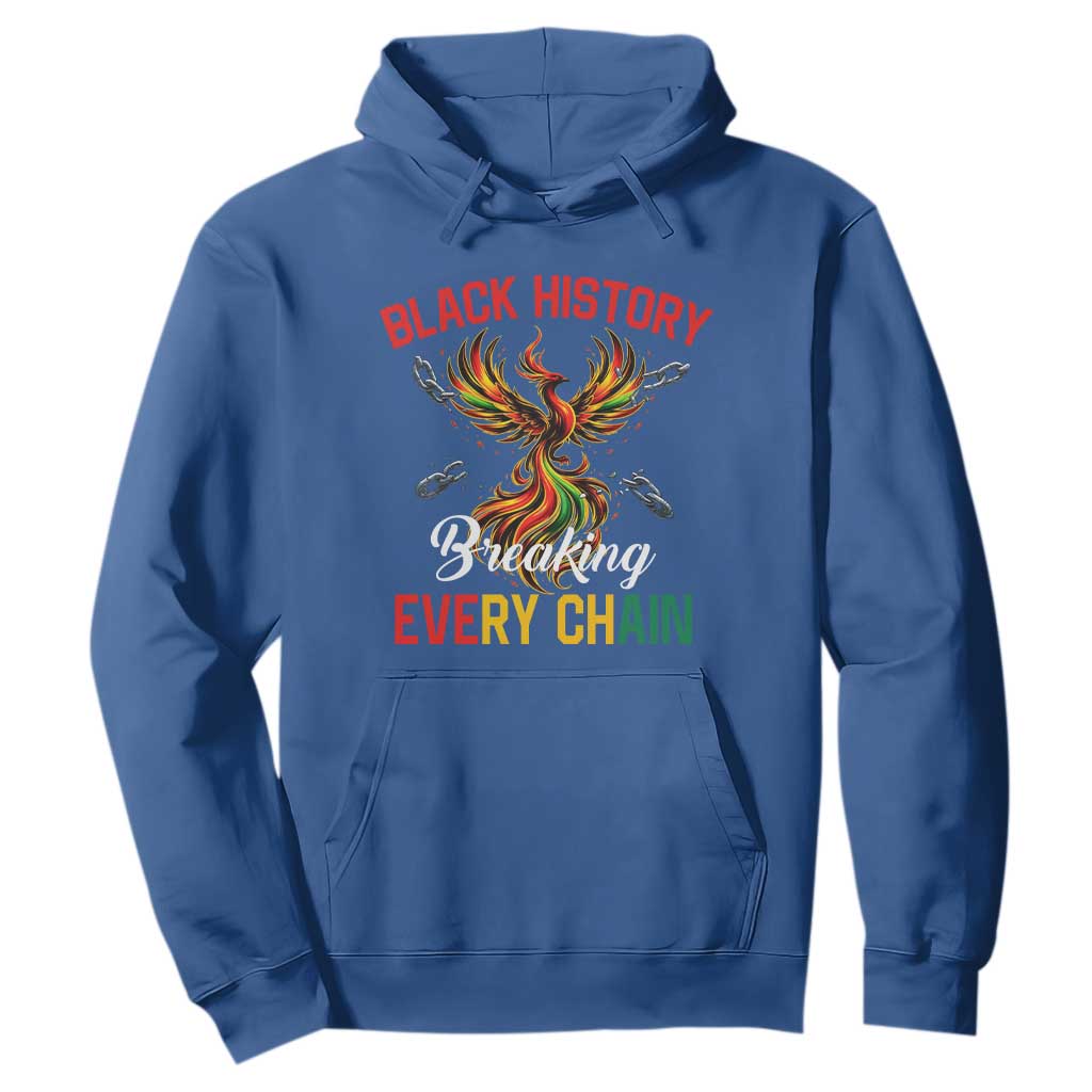 Phoenix Rising Breaking Every Chain Hoodie Black History Month Freedom Gift TS12 Royal Blue Print Your Wear