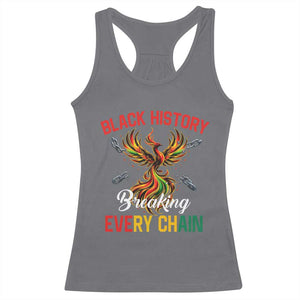 Phoenix Rising Breaking Every Chain Racerback Tank Top Black History Month Freedom Gift TS12 Charcoal Print Your Wear