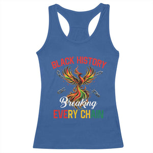 Phoenix Rising Breaking Every Chain Racerback Tank Top Black History Month Freedom Gift TS12 Royal Blue Print Your Wear