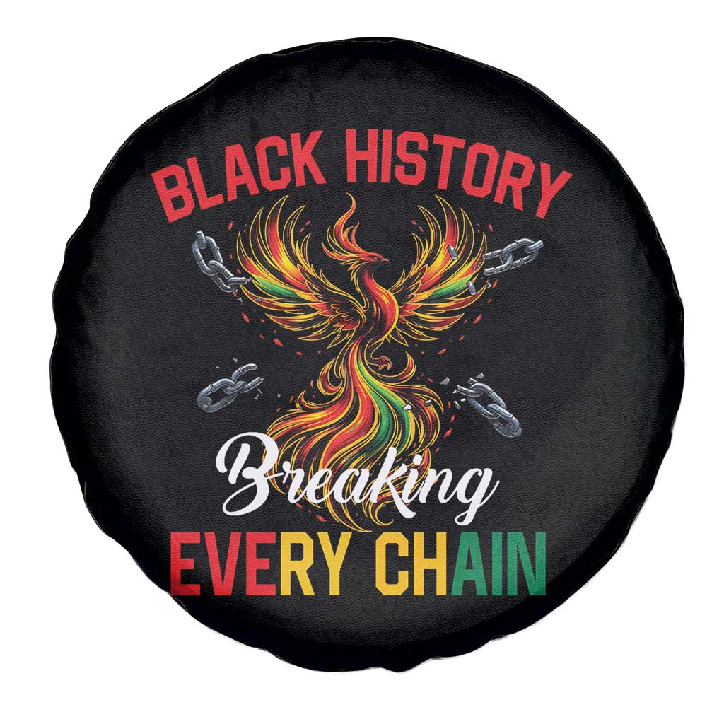 Phoenix Rising Breaking Every Chain Spare Tire Cover Black History Month Freedom Gift TS12 Print Your Wear