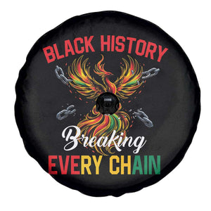 Phoenix Rising Breaking Every Chain Spare Tire Cover Black History Month Freedom Gift TS12 Print Your Wear