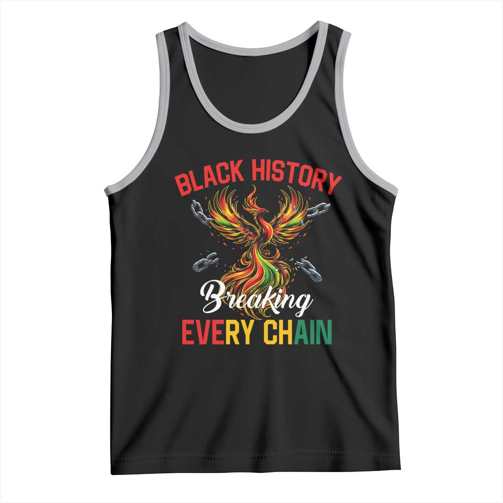 Phoenix Rising Breaking Every Chain Tank Top Black History Month Freedom Gift TS12 Black Athletic Heather Print Your Wear