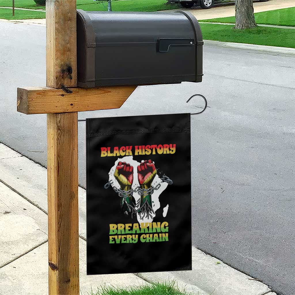 African American Civil Rights Gift Garden Flag Breaking Every Chain TS12 Print Your Wear