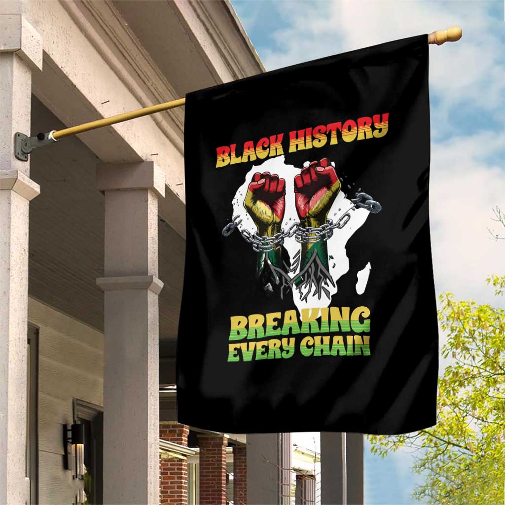 African American Civil Rights Gift Garden Flag Breaking Every Chain TS12 Print Your Wear