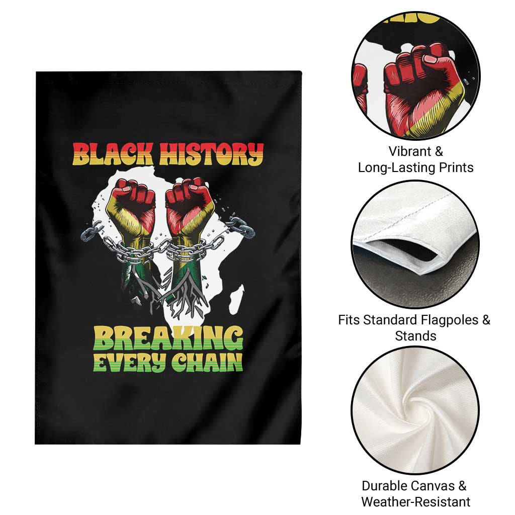 African American Civil Rights Gift Garden Flag Breaking Every Chain TS12 Print Your Wear