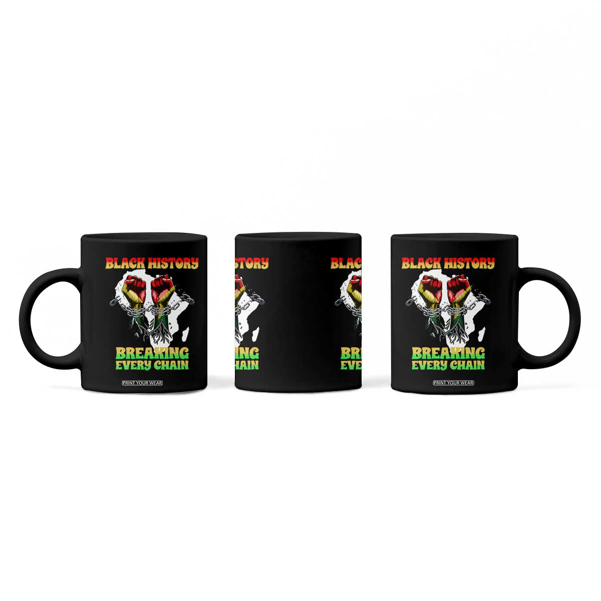 African American Civil Rights Gift Coffee Mug Breaking Every Chain TS12 Print Your Wear