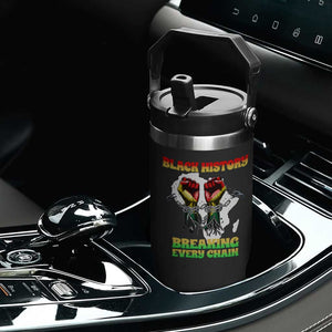 African American Civil Rights Gift Flip Straw Tumbler Breaking Every Chain TS12 Print Your Wear