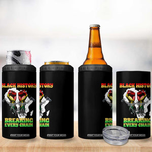 African American Civil Rights Gift 4 in 1 Can Cooler Tumbler Breaking Every Chain TS12 Print Your Wear
