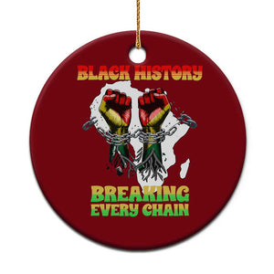 African American Civil Rights Gift Ceramic Ornament Breaking Every Chain TS12 1pc Red Print Your Wear
