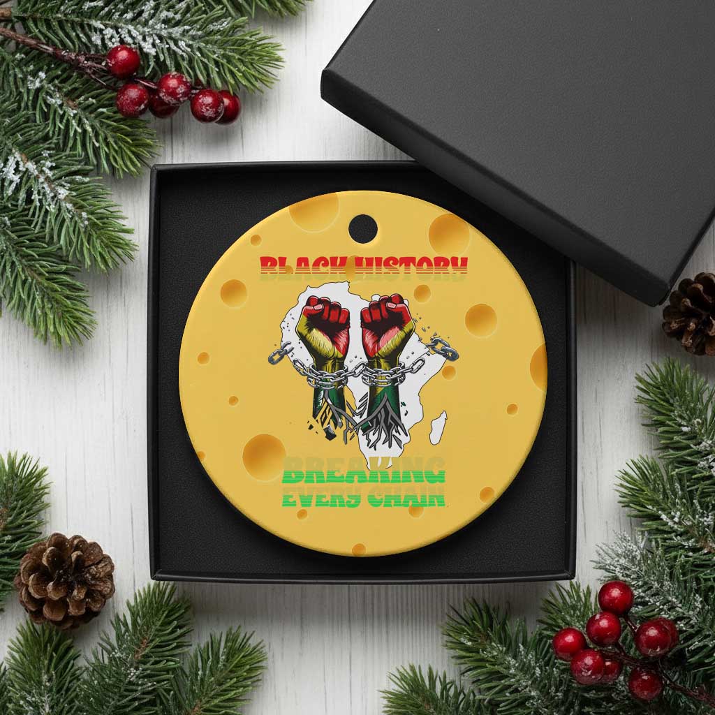 African American Civil Rights Gift Ceramic Ornament Breaking Every Chain TS12 1pc Yellow Cheese Print Your Wear