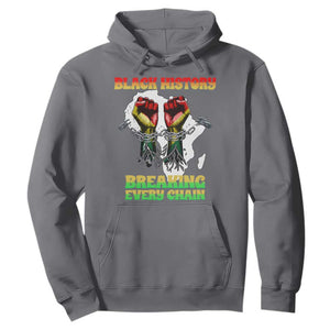 African American Civil Rights Gift Hoodie Breaking Every Chain TS12 Charcoal Print Your Wear
