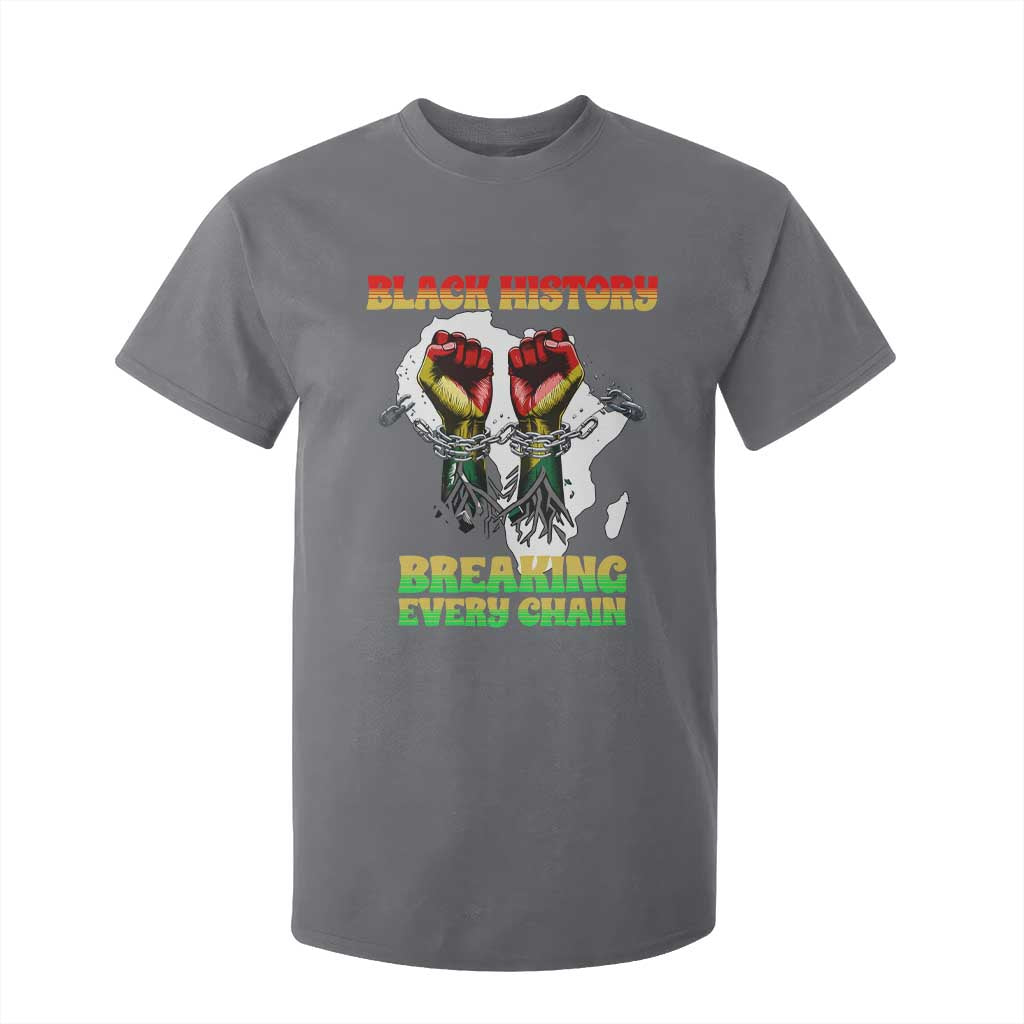 African American Civil Rights Gift T Shirt For Kid Breaking Every Chain TS12 Charcoal Print Your Wear