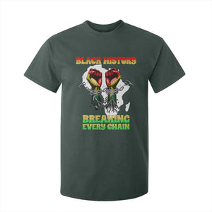 African American Civil Rights Gift T Shirt For Kid Breaking Every Chain TS12 Dark Forest Green Print Your Wear