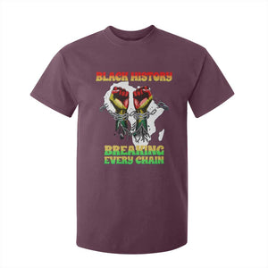African American Civil Rights Gift T Shirt For Kid Breaking Every Chain TS12 Maroon Print Your Wear