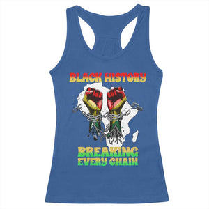 African American Civil Rights Gift Racerback Tank Top Breaking Every Chain TS12 Royal Blue Print Your Wear