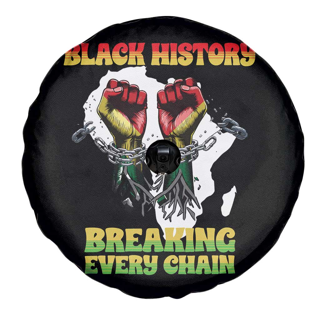 African American Civil Rights Gift Spare Tire Cover Breaking Every Chain TS12 Print Your Wear