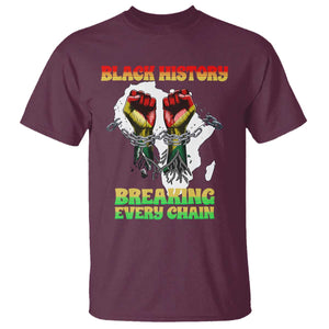 African American Civil Rights Gift T Shirt Breaking Every Chain TS12 Maroon Print Your Wear