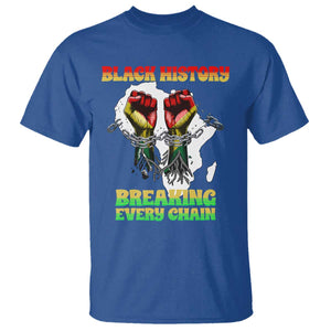African American Civil Rights Gift T Shirt Breaking Every Chain TS12 Royal Blue Print Your Wear