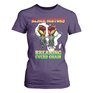 African American Civil Rights Gift T Shirt For Women Breaking Every Chain TS12 Purple Print Your Wear