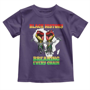 African American Civil Rights Gift Toddler T Shirt Breaking Every Chain TS12 Purple Print Your Wear