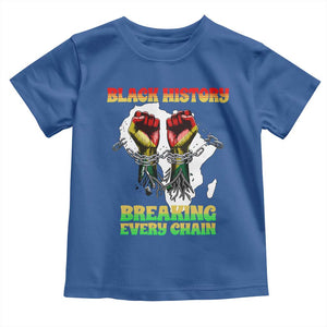 African American Civil Rights Gift Toddler T Shirt Breaking Every Chain TS12 Royal Blue Print Your Wear
