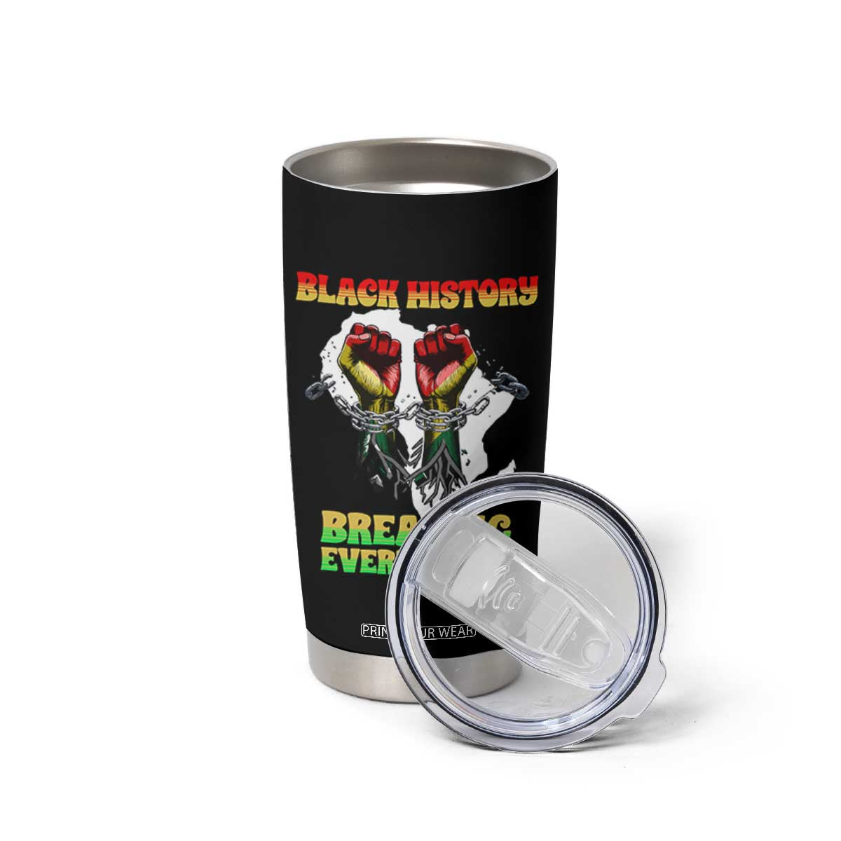 African American Civil Rights Gift Tumbler Cup Breaking Every Chain TS12 Print Your Wear