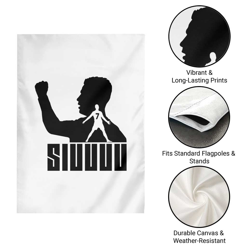Siuuuu Number Seven Soccer Celebration Garden Flag Funny Sport Lovers Gift TS12 Print Your Wear