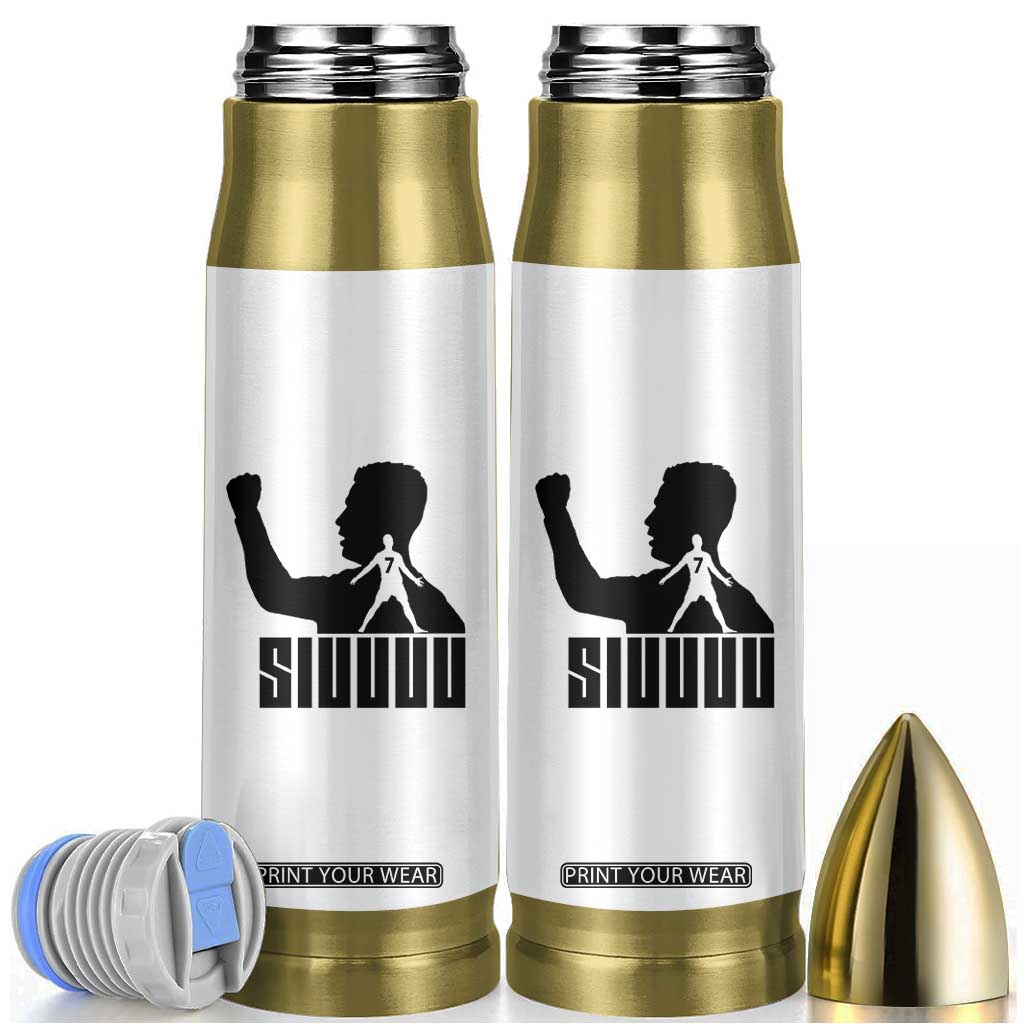 Siuuuu Number Seven Soccer Celebration Bullet Tumbler Funny Sport Lovers Gift TS12 White Print Your Wear