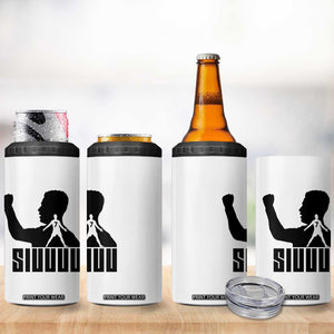 Siuuuu Number Seven Soccer Celebration 4 in 1 Can Cooler Tumbler Funny Sport Lovers Gift TS12 Print Your Wear