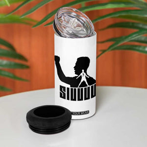 Siuuuu Number Seven Soccer Celebration 4 in 1 Can Cooler Tumbler Funny Sport Lovers Gift TS12 Print Your Wear
