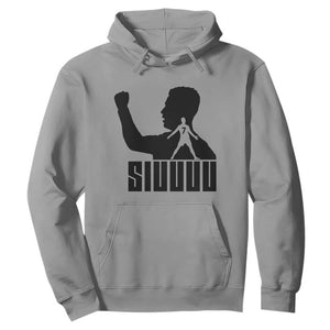 Siuuuu Number Seven Soccer Celebration Hoodie Funny Sport Lovers Gift TS12 Sport Gray Print Your Wear