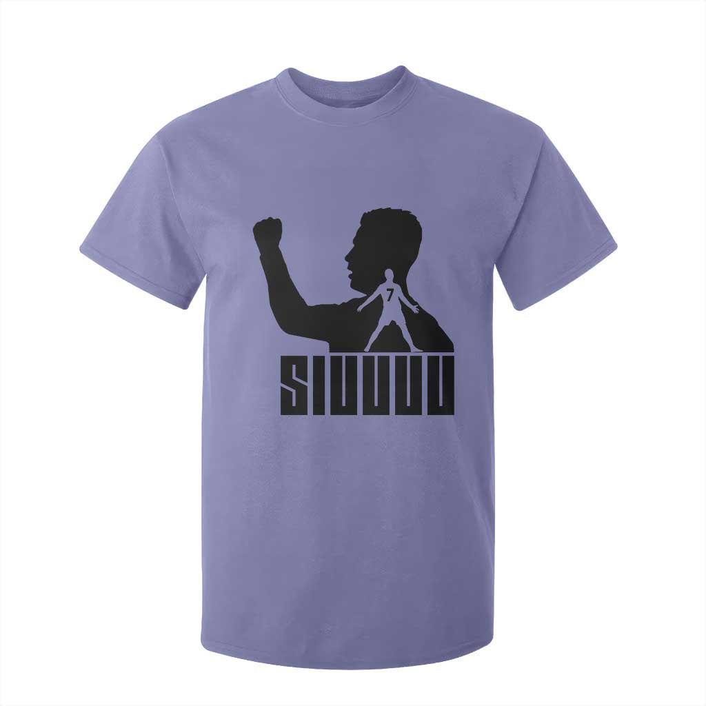Siuuuu Number Seven Soccer Celebration T Shirt For Kid Funny Sport Lovers Gift TS12 Violet Print Your Wear
