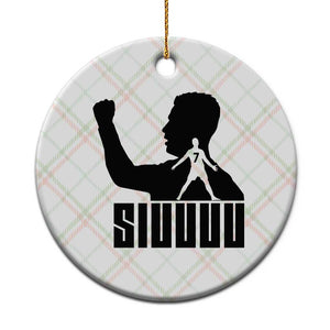 Siuuuu Number Seven Soccer Celebration Ceramic Ornament Funny Sport Lovers Gift TS12 1pc Christmas Plaid Print Your Wear
